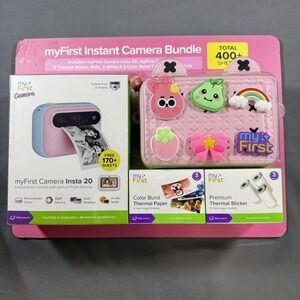 MyFirst Camera Insta 20 Instant Print Kids Camera Bundle Pink 16MP 1080p HD